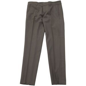 Vince Straight Cut Trousers in Brown Wool